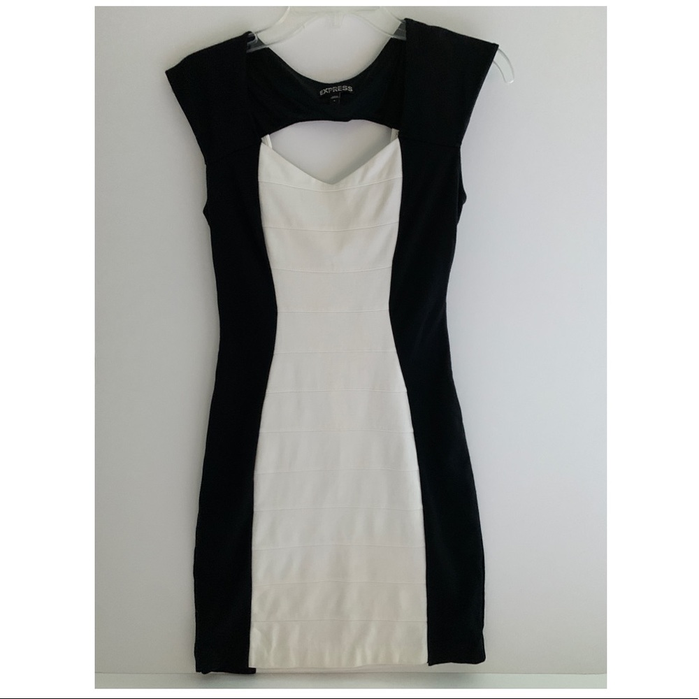 Black and White Express Dress